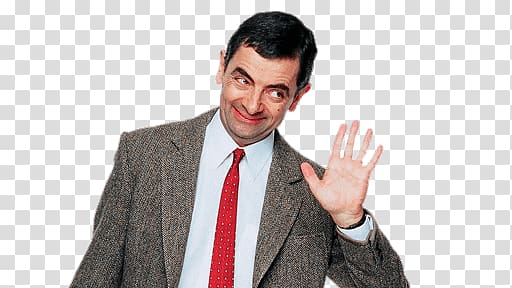 Rowan Atkinson, Mr Bean Waving transparent background PNG clipart
