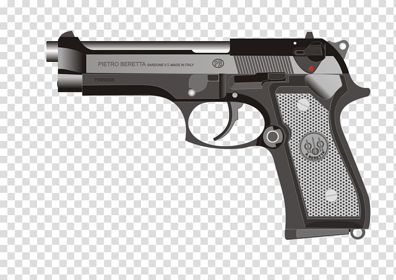 Beretta M9 Beretta 92 Pistol Weapon, hand gun transparent background PNG clipart