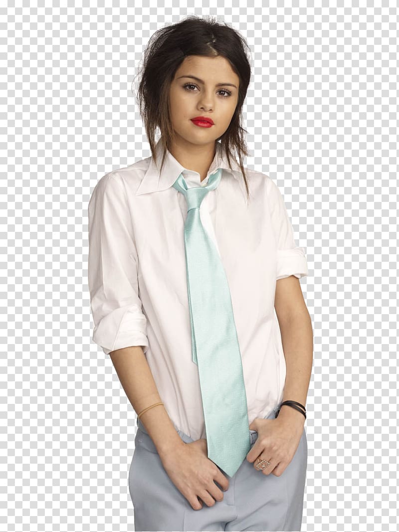 T-shirt Hoodie Ruffle Blouse Collar, selena gomez transparent background PNG clipart