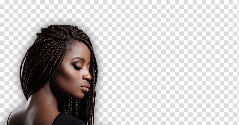 Hairstyle Afro Textured Hair Black Braided Transparent Background