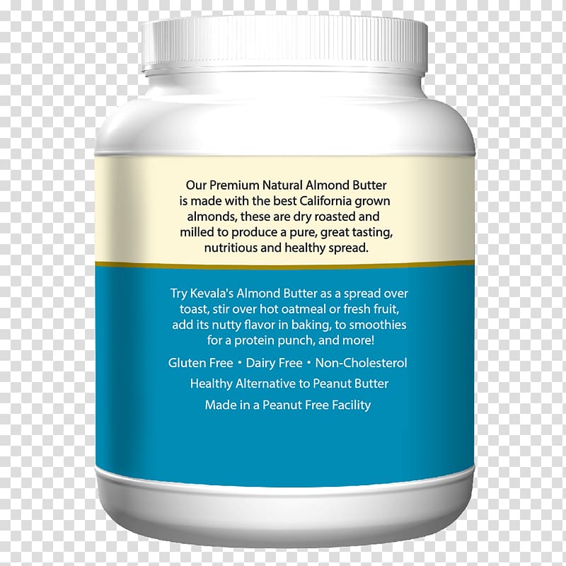 Gel Cream Dietary supplement Organic certification, almond butter transparent background PNG clipart