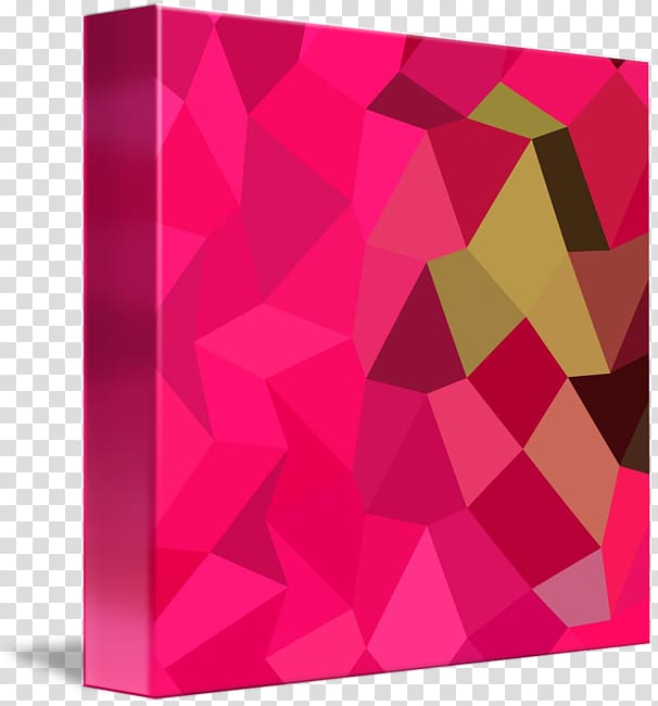 Magenta Maroon Rectangle, color low polygon transparent background PNG clipart