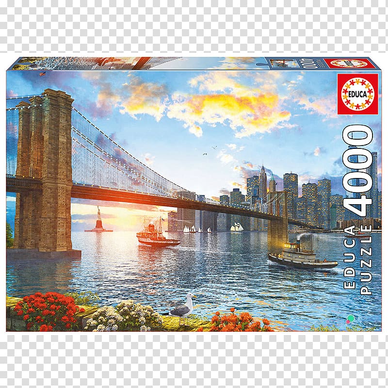Brooklyn Bridge Jigsaw Puzzles Educa Borràs, bridge transparent background PNG clipart