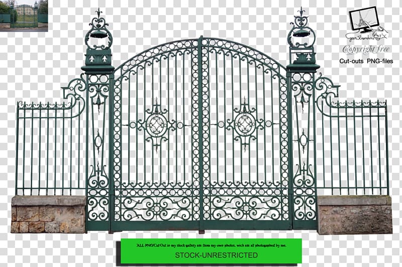 Gate Door Iron railing, forget me not transparent background PNG clipart