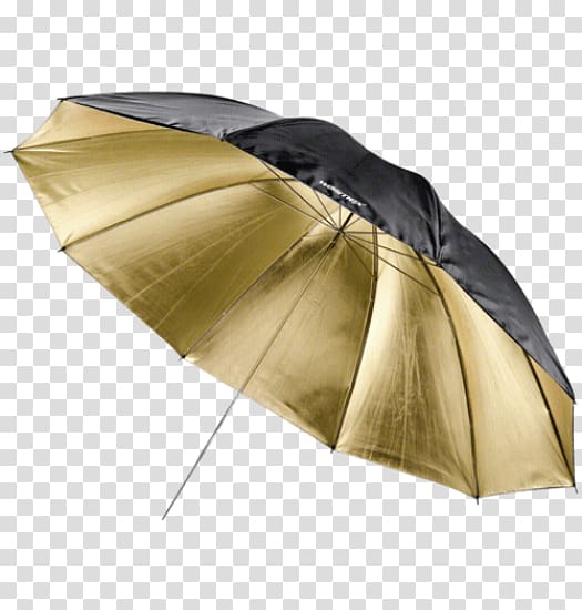 Golden umbrella Light Softbox, umbrella transparent background PNG clipart