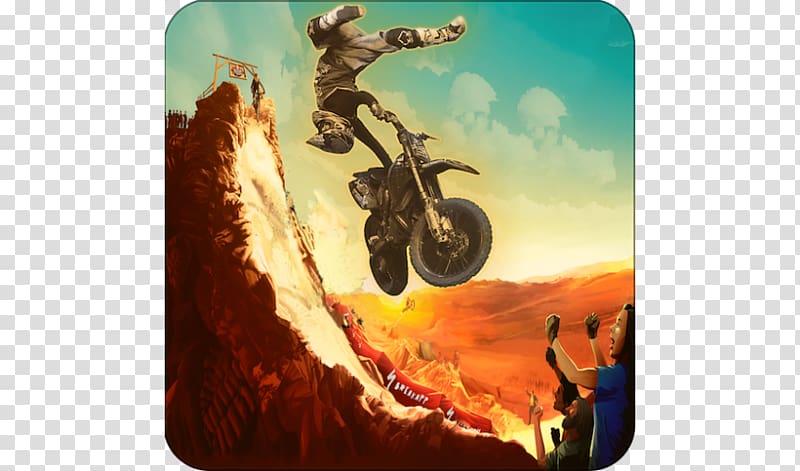 Apple App store iTunes Dino T-Rex Runner, bike stunt cartoon transparent background PNG clipart