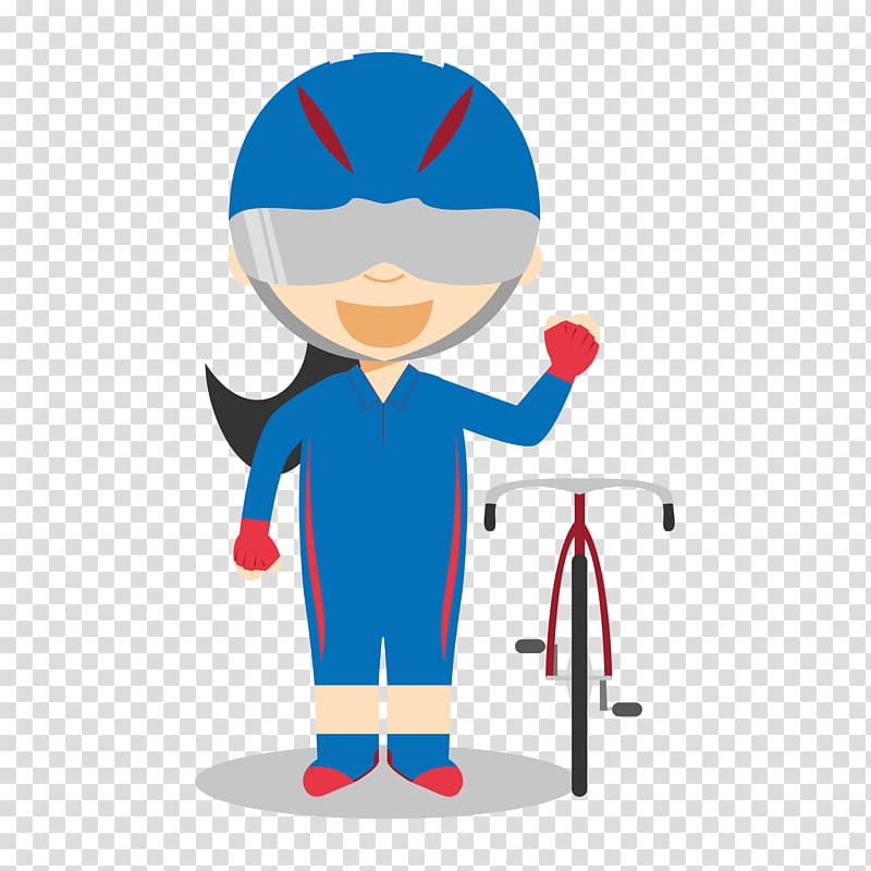 Cartoon Cycling Sport, athletics track transparent background PNG clipart