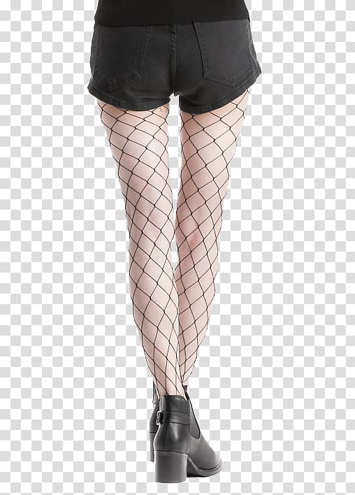 Fishing net Sock High-heeled footwear Shorts, Dark gray shorts fishing net socks high heels transparent background PNG clipart
