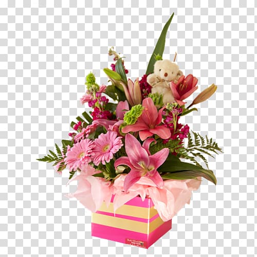 Floral design Cut flowers Flower bouquet Gift, welcome baby girl transparent background PNG clipart