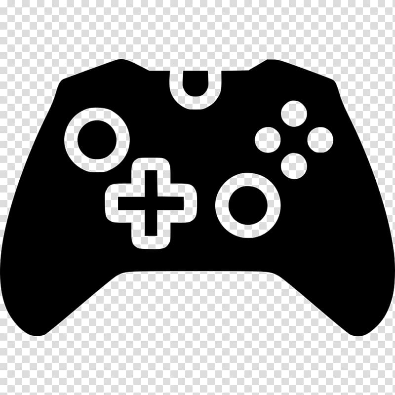 Xbox 360 controller Xbox One controller Joystick Black & White, joystick transparent background PNG clipart