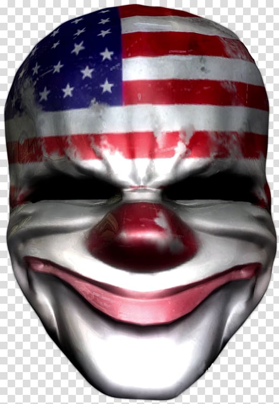 Payday 2 Payday: The Heist Team Fortress 2 Steam Mask, mask clown transparent background PNG clipart