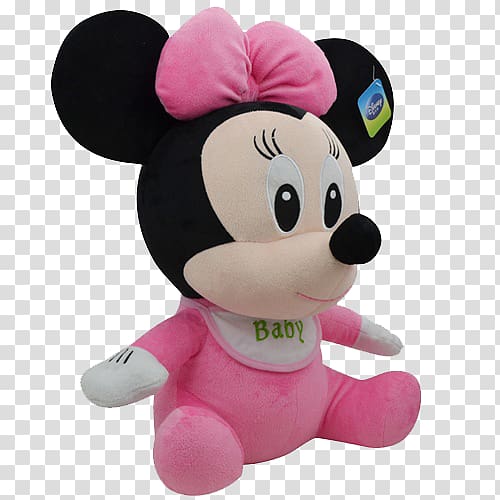 Mickey Mouse Minnie Mouse Stitch Winnie the Pooh Plush, Pink Mickey Mouse transparent background PNG clipart