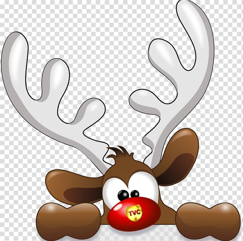Rudolph Reindeer Santa Claus Christmas , rudolph the red nosed reindeer transparent background PNG clipart
