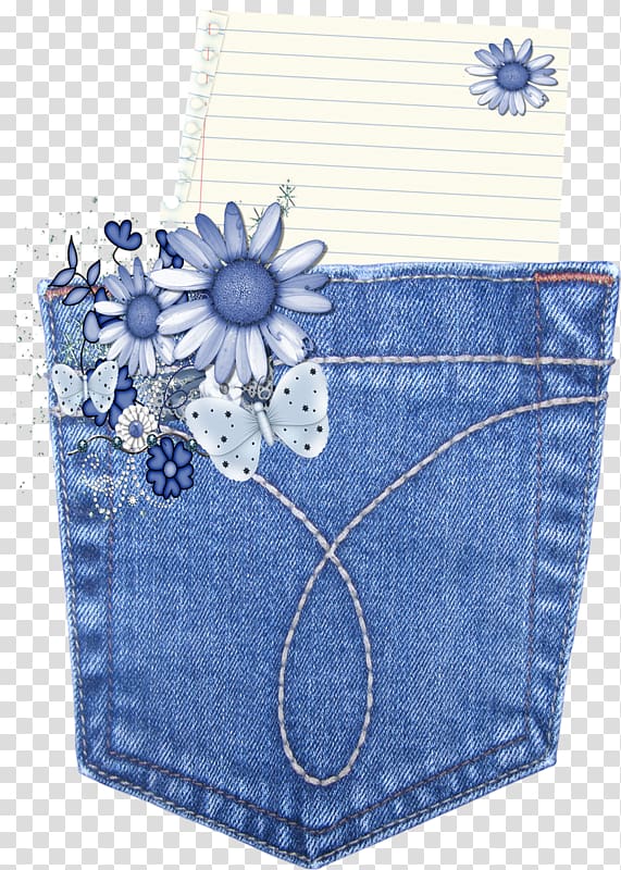 blue jeans pocket with white lined paper , Jeans Pocket Denim, Jeans pocket transparent background PNG clipart