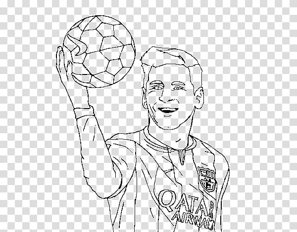 FC Barcelona Coloring book Football player Sport, Messi 2018 Argentina transparent background PNG clipart