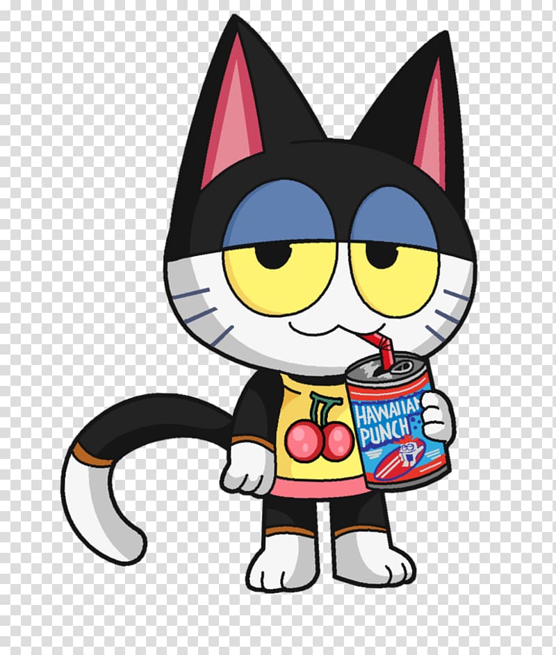 Animal Crossing: New Leaf Kitten Tsubukichi Punchy, lazy cat transparent background PNG clipart