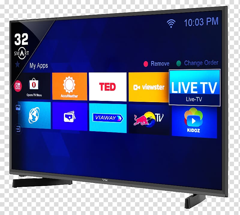 LED-backlit LCD Smart TV Vu Televisions HD ready, others transparent background PNG clipart