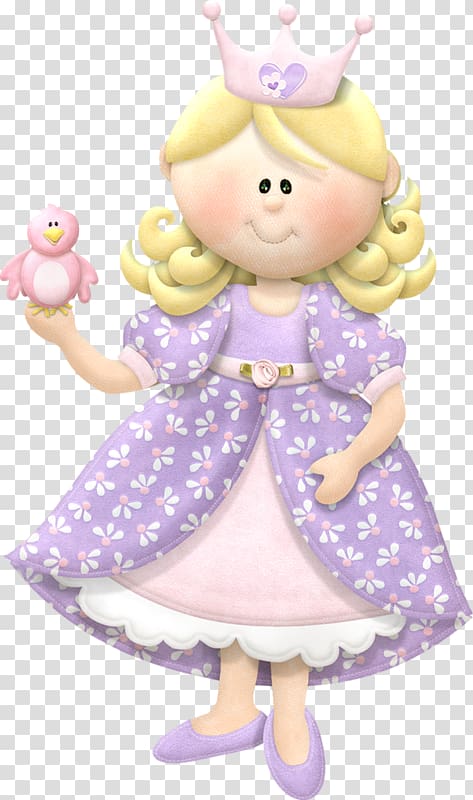 crown lovely hand-painted doll transparent background PNG clipart