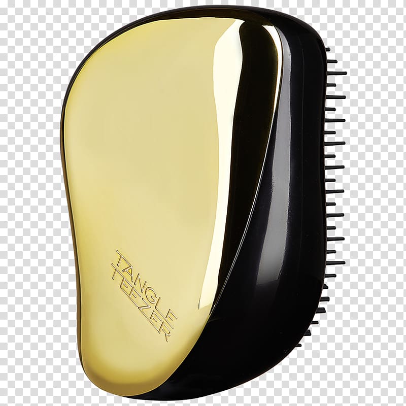 Comb Hairbrush Gold, hair transparent background PNG clipart