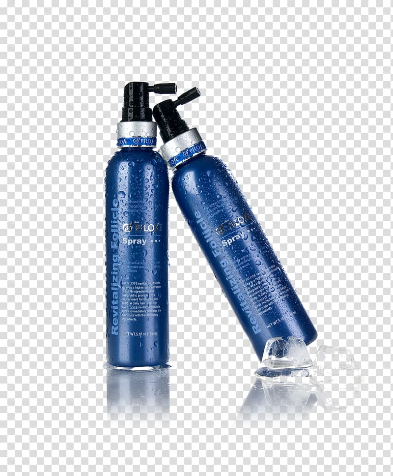 Hair Care Hair spray Scalp Hair conditioner, blue spray transparent background PNG clipart