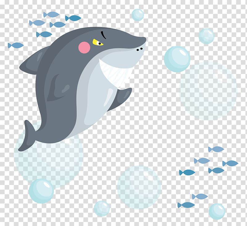 Shark Cartoon Illustration, shark predator material transparent background PNG clipart