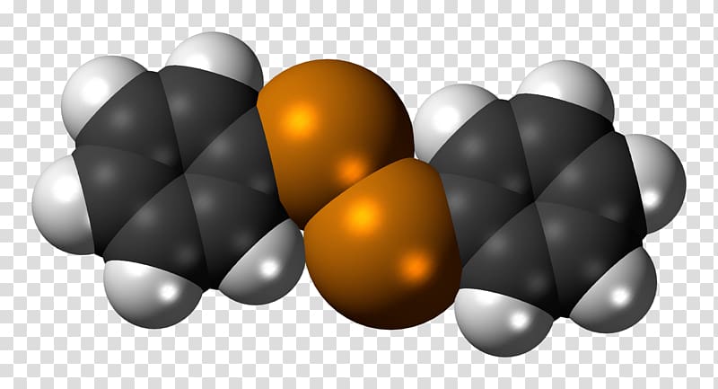 Space-filling model Ether Molecule Chemical compound Diphenyl ditelluride, w transparent background PNG clipart