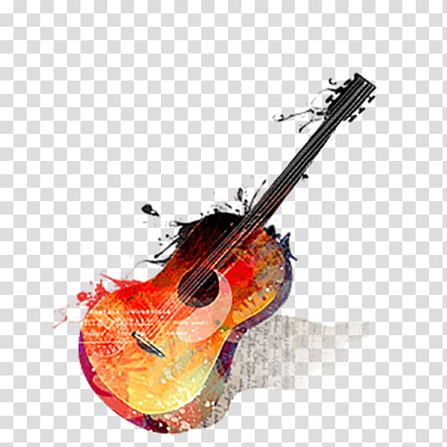 Guitar Musical instrument, Folk Guitar transparent background PNG clipart