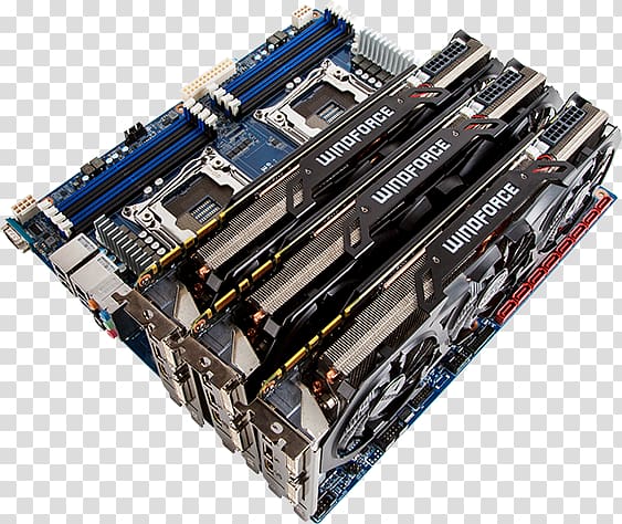 Graphics Cards & Video Adapters Motherboard Computer hardware AMD CrossFireX Gigabyte Technology, others transparent background PNG clipart