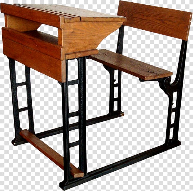 Table Desk School Supplies Classroom Wood Seat Transparent
