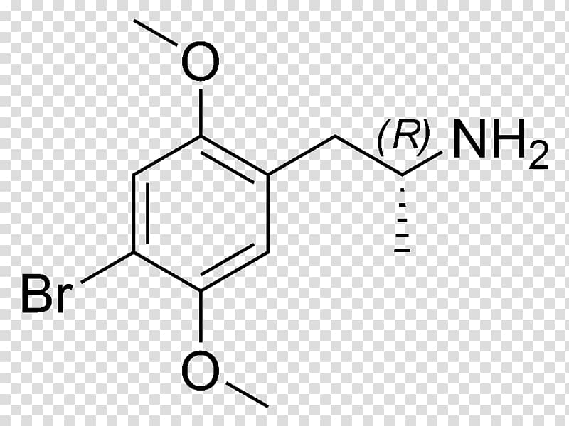 PiHKAL 2,5-Dimethoxy-4-bromoamphetamine Chemistry Chemical structure 2,5-Dimethoxy-4-iodoamphetamine, structural formula transparent background PNG clipart