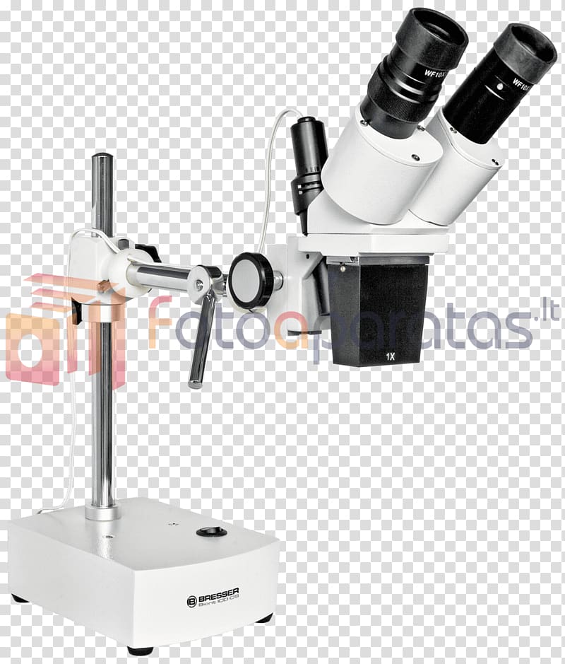 Stereo microscope Bresser Optics ICD-10, microscope transparent background PNG clipart