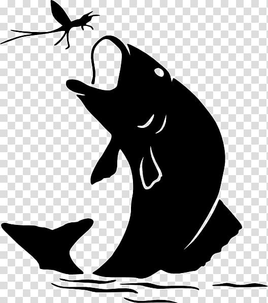 Silhouette Fishing Drawing , Silhouette transparent background PNG clipart