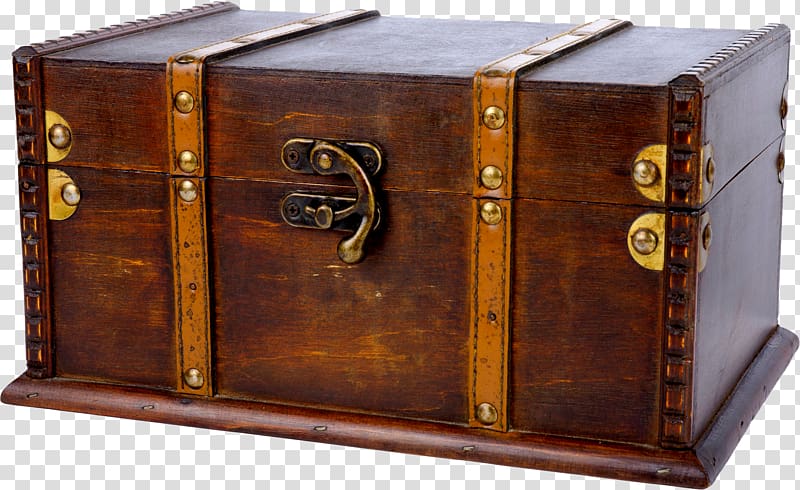 Trunk Suitcase Box Antique, box transparent background PNG clipart