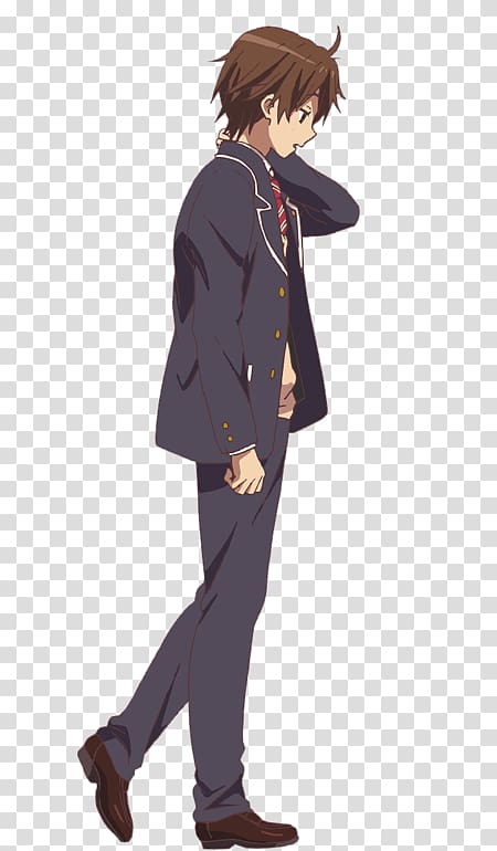 Togashi Yuuta Love, Chunibyo & Other Delusions Anime Kyoto Animation Character, school uniform transparent background PNG clipart