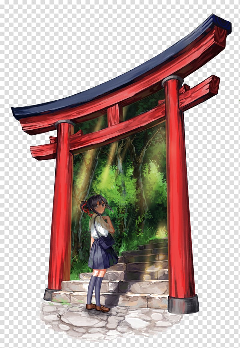 Mitsuha Miyamizu Desktop Art Torii, kimi no nawa transparent background PNG clipart