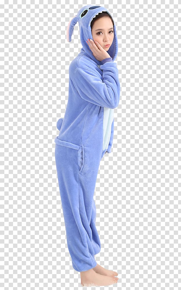 Pajamas Onesie Nightwear Jumpsuit Costume, stitch angel transparent background PNG clipart