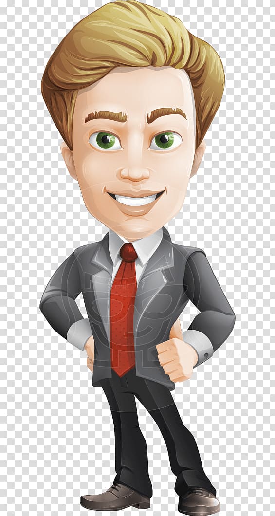 Character Businessperson, man cartoon transparent background PNG clipart