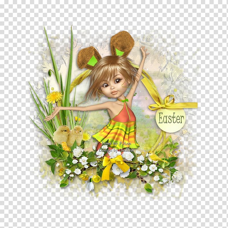 Floral design Fairy Easter Flowering plant,,painted frame material transparent background PNG clipart