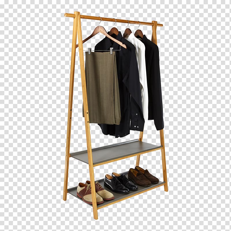 Clothes hanger Closet Armoires & Wardrobes Clothes horse Coat & Hat Racks, clothes transparent background PNG clipart