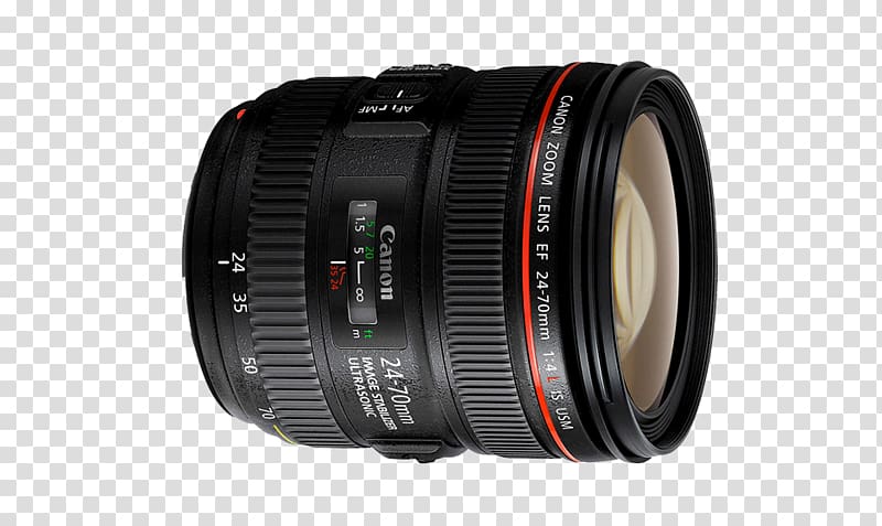 Fisheye lens Canon EF 24-70mm Canon EF lens mount Canon EF 24–105mm lens Canon EF-S lens mount, camera lens transparent background PNG clipart