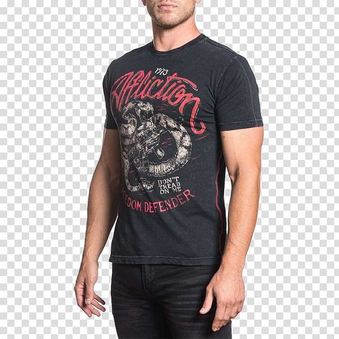 T-shirt Affliction Clothing Sleeve, T-shirt transparent background PNG clipart