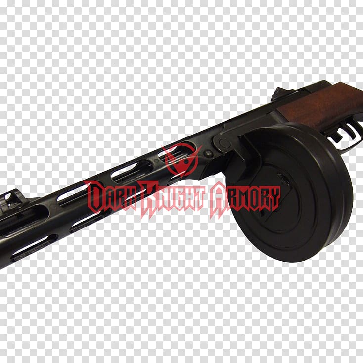 Second World War Submachine gun PPSh-41 Firearm Blank, submachine gun transparent background PNG clipart