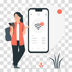 illustration, No connection, phone, technology, internet, connection, online, app transparent background PNG clipart thumbnail