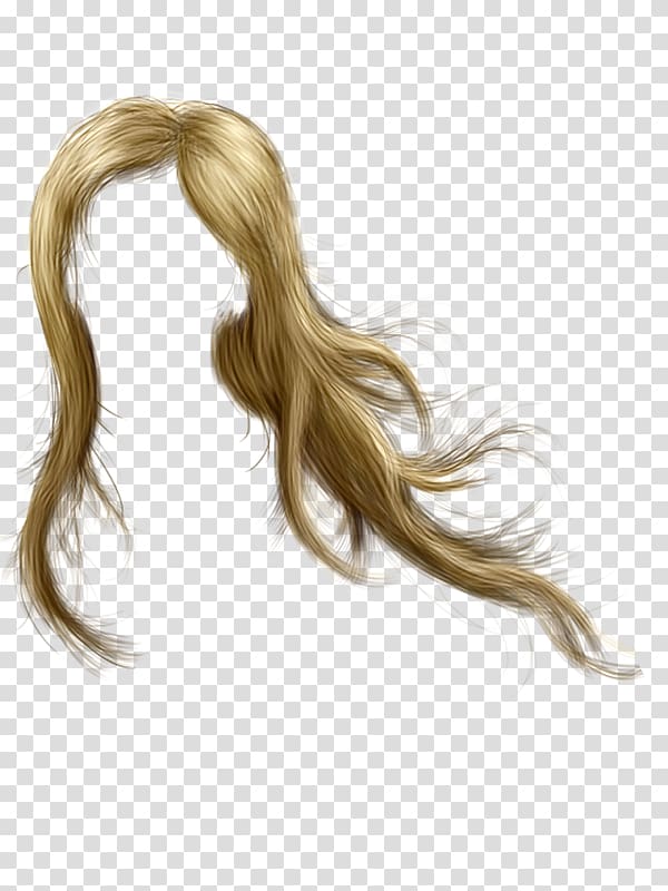 Blond Wig Hair coloring, hair transparent background PNG clipart