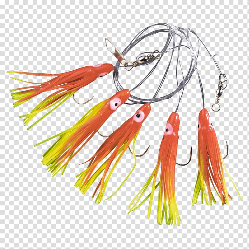 Orange Handline fishing Pilker Spinnerbait, birdcage by octopus artis transparent background PNG clipart