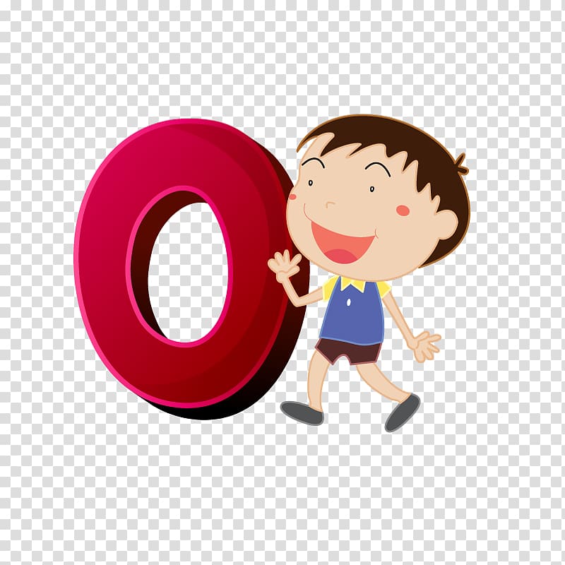 Cartoon Child Drawing Illustration, Cartoon numbers and kids transparent background PNG clipart