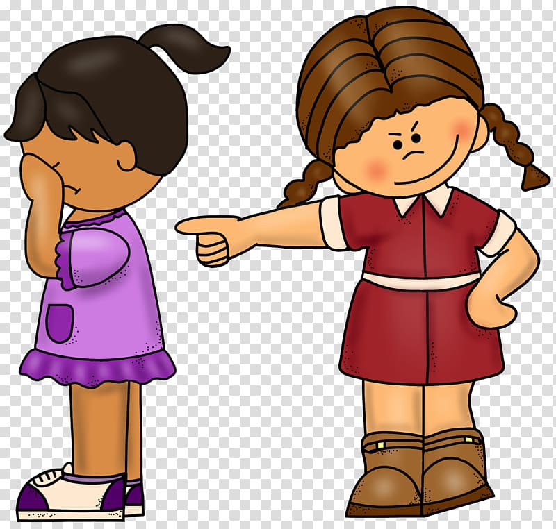 brown haired girl illustration, School bullying Cyberbullying , sorry transparent background PNG clipart