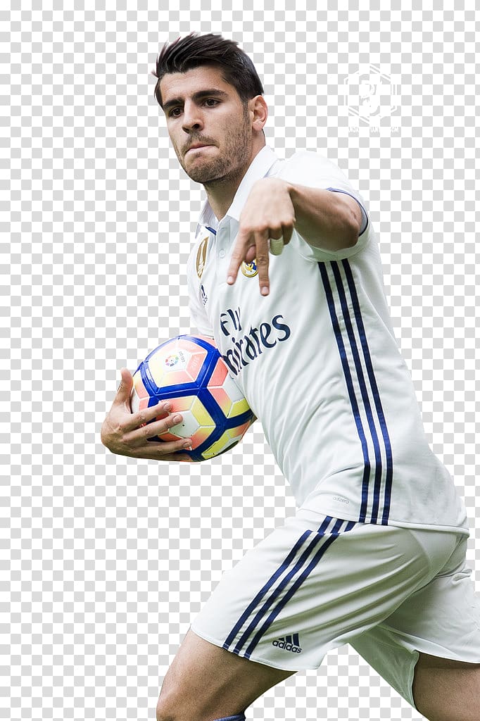 Álvaro Morata Real Madrid C.F. Jersey UEFA Champions League Football, football transparent background PNG clipart