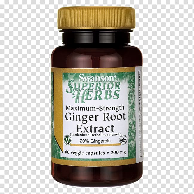 Swanson Health Products Dietary supplement Herb Extract, Ginger Root transparent background PNG clipart