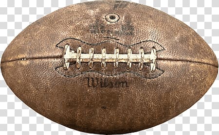 brown Wilson football, Leather Vintage Rugby Ball transparent background PNG clipart